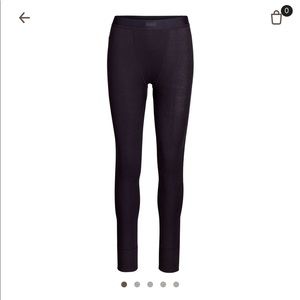 Cotton ribbed thermal legging